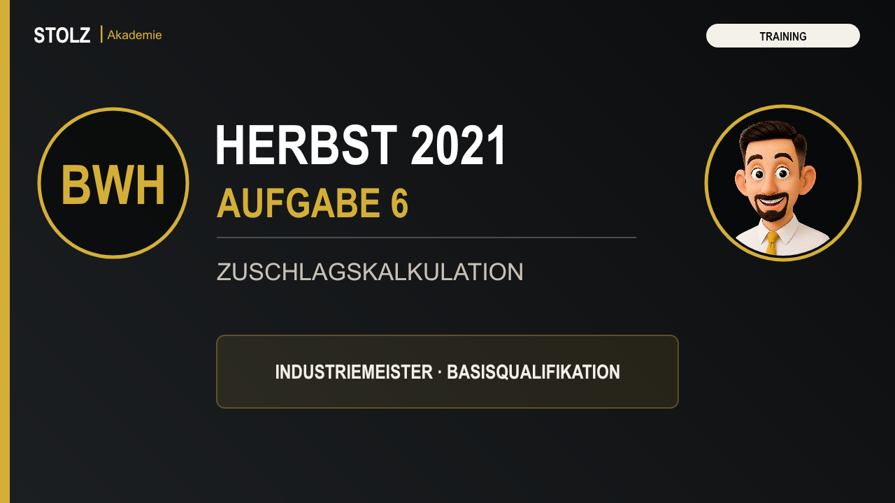 Vorschaubild: ZUSCHLAGSKALKULATION